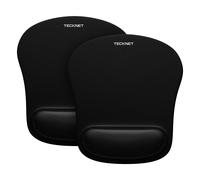 TECKNET Lot de 2 tapis de souris ergonomiques avec repose-poignet, pour jeux vid o, soulagement de la douleur, confortables et portables, pour or