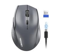 TeckNet® M002 Wireless Mobile Mouse Souris sans Fil Optique, 3 Niveaux de DPI Ajustables, 2000 DPI, 2.4G, 6 Boutons, durée de Vie de la Batterie 18 Mois, Nano-récepteur
