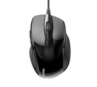 TECKNET Mouse Pro S2 Souris Filaire Optique 6400 DPI, Haute Précision, Noir | 6 Boutons, 4 Niveaux DPI Réglables, Câble 1.5M, Souris Ergonomique pour Windows/Mac, Ordinateur Portable, Bureau