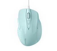 TECKNET Mouse Pro S2 Souris Filaire Optique Haute Précision 6 Boutons 6400 DPI 4 DPI Réglable Souris Ergonomique pour Windows 11/10/8.1/8/Vista/XP/Mac Ordinateur Portable/Bureau Câble 1.5M-Vert Clair