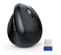 TECKNET Petite Souris Ergonomique, Mini Souris Verticale sans Fil pour Petites Mains, 4800 DPI 5 Niveaux DPI Réglables, 6 Boutons, Souris sans Fil Silencieuse 2,4 GHz pour Ordinateur Portable, PC, Mac