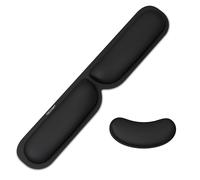 TECKNET Repose Poignet Clavier Pliable, Taille Plus Grande Support de Repose-poignet Souris, Design Ergonomique, Antidérapante & Imperméable Mouse Wrist Rest