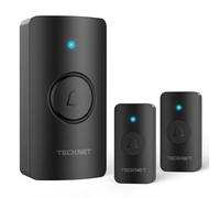 TECKNET Sonnette sans Fil IP65 étanche 400m Longue portée pour Maison