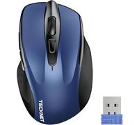 TECKNET Souris Bluetooth, 4800 DPI Souris sans Fil (Tri-Modes : BT 5.0/3.0+2.4G), 30 Mois d'autonomie de la Batterie, Souris sans Fil silencieuse pour Ordinateur Portable, Windows, Mac OS, Android