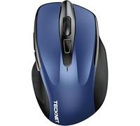 TECKNET Souris Bluetooth, 4800 DPI Souris sans Fil (Tri-Modes : BT 5.0/3.0+2.4G), 30 Mois d'autonomie de la Batterie, Souris sans Fil silencieuse pour Ordinateur Portable, Windows, Mac OS, Android