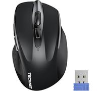 TECKNET Souris Bluetooth, 4800 DPI Souris sans Fil (Tri-Modes : BT 5.0/3.0+2.4G), 30 Mois d'autonomie de la Batterie, Souris sans Fil silencieuse pour Ordinateur Portable, Windows, Mac OS, Android