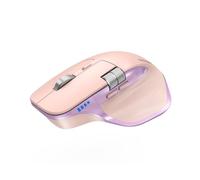 TECKNET Souris Bluetooth, Souris sans Fil Ergonomique avec 3 Modes (BT5.0/5.0+2.4G), Rechargeable, 4800 DPI Réglable avec Molette Latérale Souris Silencieuse pour Ordinateurs, Mac, PC, Windows, Rose