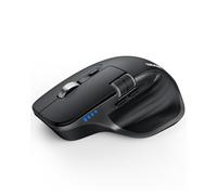 TECKNET Souris Bluetooth, Souris sans Fil Rechargeable avec 3 Modes (BT5.0/5.0+2.4G), 4800 DPI Réglable avec Molette Latérale Souris Silencieuse pour Ordinateurs,Portables,Mac, PC,Windows,Noir
