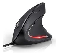 TECKNET Souris Ergonomique, Souris Verticale sans Fil pour Petites Mains, 4800 DPI 5 Niveaux DPI Réglables, 6 Boutons, Souris sans Fil Silencieuse 2,4 GHz pour Ordinateur Portable, PC, Chromebook, Mac