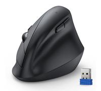 TECKNET Souris optique verticale ergonomique sans fil, 4800 DPI 5 boutons, souris optique sans fil 2,4 G USB pour Windows et macOS