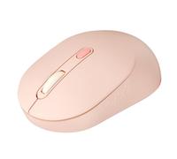 TECKNET Souris sans Fil Bluetooth (BT5.2/3.0) avec Récepteur USB, 2.4G Prêt à l'emploi, Souris sans Fil Silencieuse, 1600 DPI, Autonomie 18 Mois, Compatible Windows/macOS/Chrome/Linux, Rose