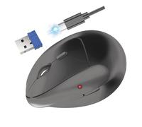 TECKNET Souris sans Fil Ergonomique 2,4 GHz, 4800 DPI Réglable, Recharge USB-C, Verticale Souris Silencieuse, Compatible Windows/Mac/Android/iOS, Gris