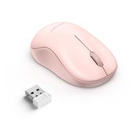 TECKNET Souris sans fil pour ordinateur portable 2,4 G, silencieuse, clic silencieux, petite souris d'ordinateur portable, 5 niveaux DPI, souris