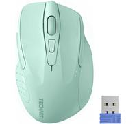 TECKNET Souris sans Fil Silencieuse, 4800 DPI Souris Bluetooth (Tri-Modes: BT 5.0/3.0+2.4G), 30 Mois d'autonomie de la Batterie, Souris sans Fil pour Ordinateur Portable, Windows, Mac OS, Android