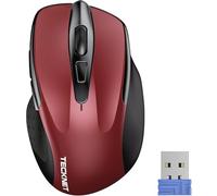 TECKNET Souris sans Fil Silencieuse, 4800 DPI Souris Bluetooth (Tri-Modes: BT 5.0/3.0+2.4G), 30 Mois d'autonomie de la Batterie, Souris sans Fil pour Ordinateur Portable, Windows, Mac OS, Android