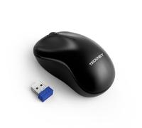 TECKNET Souris sans Fil, Souris Silencieuse 2,4 GHz, Souris Ordinateur Mini, 3200 DPI Réglables, Ambidextre, Longévité De La Pile 18 Mois, Compatible avec Windows/Mac OS/Linux/Android/Chrome OS, Noir