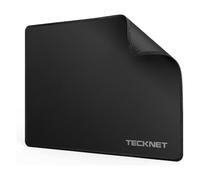 TECKNET Tapis de Souris, 27x21 cm Tapis de Souris Gamer Mousepad, Base en Caoutchouc Imperméable et Antidérapante, Offrez-Vous Une Glisse Ultra-Douce et Un Suivi Optimal pour Travail, Jeux-Noir