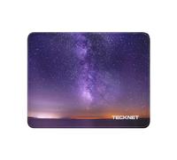 TECKNET Tapis de Souris 28 x 21 cm, Caoutchouc Imperméable et Antidérapant