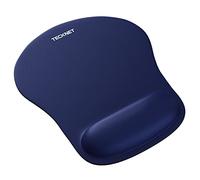 TECKNET Tapis de Souris avec Repose Poignet Tapis de Souris Ergonomique Tapis Souris Imperméable pour Ordinateur, Ordinateur Portable, Bureau, Maison et Voyage, Base Antidérapante, Bleu