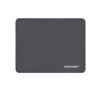 TECKNET Tapis de Souris de Jeu, 270 x 210 mm, avec Caoutchouc imperméable et antidérapant, pour PC, Bureau, Travail, Jeux, étude, Ordinateur Portable, Ordinateur, Maison - Gris foncé