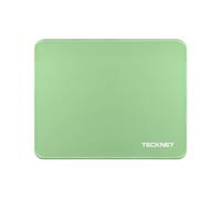 TECKNET Tapis de souris de jeu, 280 x 210 mm, avec caoutchouc imperméable et antidérapant, pour PC, bureau, travail, jeux, étude, ordinateur portable, ordinateur, maison, vert pur