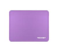 TECKNET Tapis de souris de jeu, 280 x 210 mm, avec caoutchouc imperméable et antidérapant, pour PC, bureau, travail, jeux, étude, ordinateur portable, ordinateur, maison, violet pur
