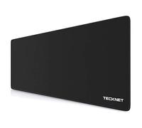 TECKNET Tapis de Souris XXL Speed Gaming, 900 x 400 mm, sous-Main Noir, Tapis de Souris Gamer, imperméable, Surface spéciale améliore la précision et la Vitesse, Base en Caoutchouc antidérapante