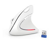 TECKNET TK-MS007 Souris Sans Fil Ergonomique Silencieuse - 6 DPI -Blanc