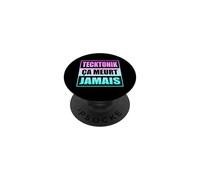 Tecktonik Ça Meurt Jamais - Le Mouvement de Danse des Années PopSockets PopGrip Adhésif
