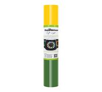 TECKWRAP Vinyle adhésif à changement de couleur jaune à vert forêt, sensible à la température froide, vinyle adhésif pour découpeur, autocollants, décalcomanies, 0,3 x 1,5 m