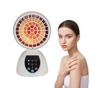 TECKZOON Lampe à lumière rouge infrarouge 150 W - Portable - Avec minuterie et température réglable - Pour la relaxation musculaire, le soulagement de la douleur et le bien-être - Idéale pour la