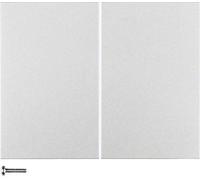 Tecla doble para interruptores/reguladores, serie berker K.5 de hager, aluminio