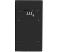 Teclado 3 fases con termostato, serie berker R.3 de hager, negro