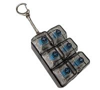 Teclado Antiestrés Fidget Clicker, Juguete Sensorial Con 6 Botones Iluminados, Simulador De Teclas Con Sonido Click, para Niños, Adolescentes Y Adultos, USO En Oficina, Escuela, Aula, Viajes, Hogar Y