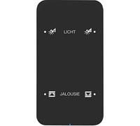 Teclado berker Touch Sensor confort configurado, 2 fases, serie berker R.1 de hager, negro