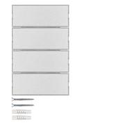 Teclado KNX 4 fases, series berker K.x de hager, aluminio