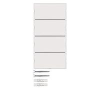 Teclado KNX 4 fases, series berker S.1/ B.3/ B.7 de hager, blanco/blanco polar
