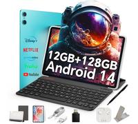 TECLAST P30 2025 Tablette Tactile 10 Pouces Android 14 8-Accessoires 12Go RAM+128Go ROM（2To TF） 2.4G+5G WiFi, Unisoc Octa-Core A75 CPU, Tablette avec Clavier, 6000mAh, GMS/Widevine L1/3.5MM