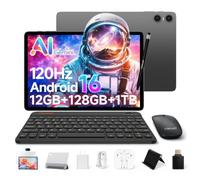 TECLAST P30T Tablette Tactile 10 Pouces Android 16 Tablette 10-Accessoire, 12Go RAM+128Go ROM(4To TF), 2GHz Octa-Core, Tablet avec Clavier+étui+Stylet+écouteurs, 5G WiFi/Widevine L1/6000mAh/GPS [2026]