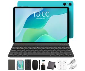 TECLAST P33 Case Android 15 avec écran IPS 10,1 pouces avec résolution 1280×800, processeur cinq cœurs Allwinner A333, 9 Go* (3 Go + 6 Go extension virtuelle) RAM + 64 Go stockage, connectivité WiFi, 