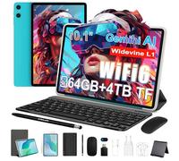 TECLAST P33 Tablette 10 Pouces Gemini AI, Android Tablette Tactile avec 10 Accessoires, 64GB+4TB TF, 2GHz Octa-Core, Widevine L1/6000mAh/WiFi 6, Tablet avec Clavier+Étui+Stylet+Souris+Écouteurs, 2026