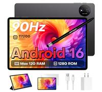 TECLAST P50T Tablette Android 16, 11 Pouces Écran 90Hz, Tablette avec Stylet et Étui, Widevine L1, Gemini AI, 13MP + 5MP, Octa-Core, 12Go RAM + 128Go ROM, 7000 mAh, Facial ID, 5G WiFi
