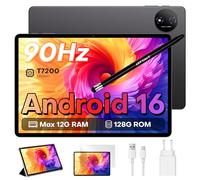 TECLAST P50T Tablette Android 16, 11 Pouces Écran 90Hz, Tablette avec Stylet et Étui, Widevine L1, Gemini AI, 13MP + 5MP, Octa-Core, 12Go RAM + 128Go ROM, 7000 mAh, Facial ID, 5G WiFi
