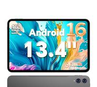 TECLAST T65 Tablette 13.4 Pouces Android 16, Écran 120Hz, Dual SIM 4G LTE, Gemini AI, 26Go RAM, 128Go ROM, Octa-Core 2.2GHz, 8000mAh, Widevine L1, GPS, Tablette Tactile pour Études, Travail et Loisirs