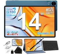 TECLAST T70 Tablette 14 Pouces 2.2K, Helio G100 2.2GHz Octa-Core, 10000mAh