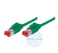 Tecline Câble de Brassage S/FTP, PIMF, Cat 6, Vert, 0,3 m