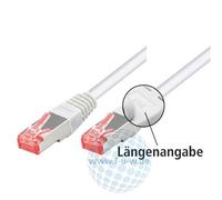 Tecline Câble de Brassage S-STP (PIMF), Cat 6, Blanc, 7,5m