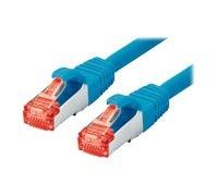 Tecline Câble de Brassage S-STP (PIMF), Cat 6, Bleu, 3,0m