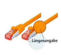 Tecline Câble de Brassage S-STP (PIMF), Cat 6, Orange, 25,0 m
