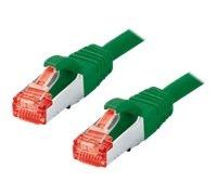 Tecline Câble de Brassage S-STP (PIMF), Cat 6, Vert, 2,0m